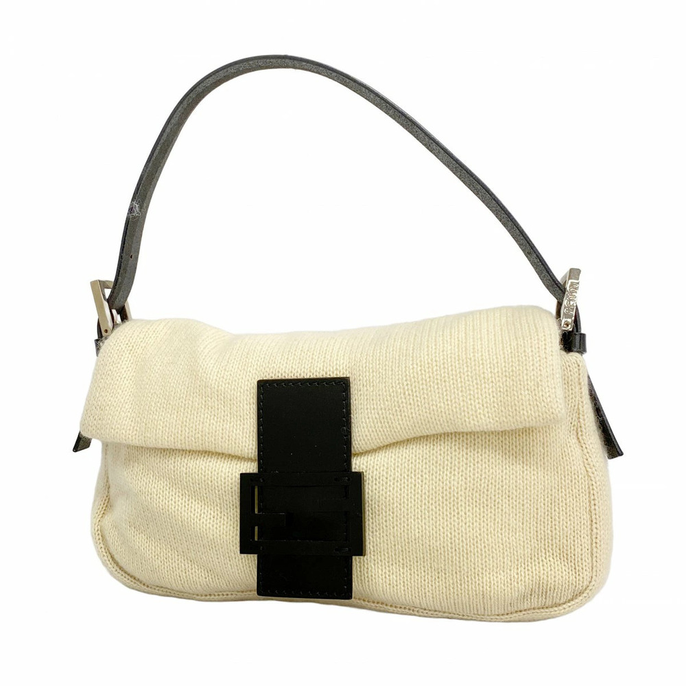 Mamma Bucket Handbag Knit White Black